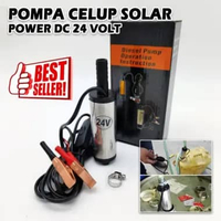 Pompa Celup Solar DC 24 Volt Pompa Celup Kuras Minyak Solar Portable Capitan Aki 24V