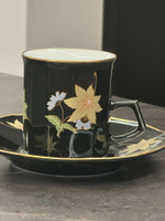 日本製  和瓷器 重工鎏金咖啡杯