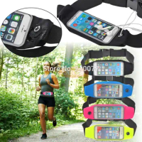 Sport Runner Zipper Fanny Pack Waist Bum Bag Fitness Running Jogging Belt Pouch for iPhone6 6S 4.7" for iPhone6 Plus 5.5"case