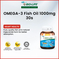 BiO-LiFE Omega-3 Fish Oil 1000mg 30 capsules (EXPIRY DATE JULY 2027)