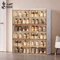【ANTBOX 螞蟻盒子】免安裝折疊式鞋櫃12格 (H014347298)