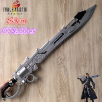 1:1 Cosplay Zack Fair Sword Gunblade Weapon Sword Cloud Strife Buster Remake Sword Knife Safety PU