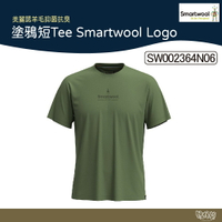 Smartwool 塗鴉短Tee/Smartwool Logo 蕨綠 SW002364N06 【野外營】 羊毛衣 美麗諾