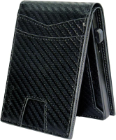 malist Mens Wallet RFID Blocking Wallet for Men Slim Bifold Money Clip Card Holder - Carbon Fiber
