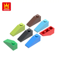20 PCS/Lot 1x3 Sloping Area Wooden Moc Roof Color Accessories Compatible with 4286 Brick DIY Children's Toy Assembly Gift Box