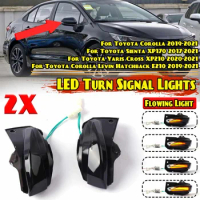 Dynamic LED Turn Signal Side Mirror Indicator Light For Toyota Corolla 2019-2021 Sienta Yaris Cross Corolla Levin Hatchback E210