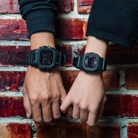 CASIO 卡西歐 G-SHOCK 經典軍事風情侶手錶 對錶 送禮首選 GX-56BB-1+DW-5600MS-1