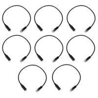 8X 3.5mm Plug Jack to RJ9 for iPhone Headset to for Cisco Office Phone Adapter Cable