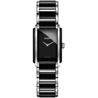 【Rado 雷達表】Integral 極簡陶瓷石英錶-黑/27mm R03(R20613152)