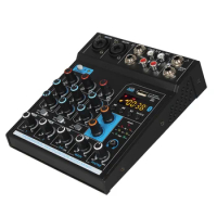 Tg402 Portable Mixing Console 4 Channels Audio Sound Mixer Mixing Dj Console Usb Mini Audio Mixer Broadcast Podcast Stage Audio
