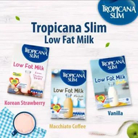 Tropicana Slim Susu Low Fat Vanilla Rendah Lemak Tanpa Gula Tinggi Serat Kalsium Cocok untuk Diet da