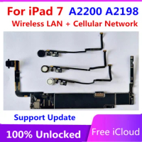 A2200 A2198 for iPad 7 Motherboard Wireless LAN + Cellular Network Support Update 32G 128GB Clean icloud Full Chips Logic boards