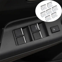7Pcs Car Window Switch Lift Button Sticker Sequin for Honda Jazz Fit City Civic CRV BRV Jade Accord Odyssey Pilot Accessoties