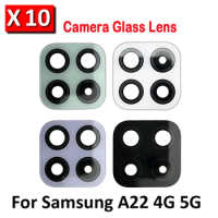 10Pcs/Lot, Camera Glass For Samsung A22 4G A225F / A22 5G A226B Rear Back Camera glass Lens With Glue Adhesive