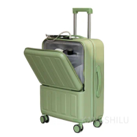 New fashion trunk it- inch travel suitcase with wheels carry-on suitcase roller luggage travel trolley case zipper