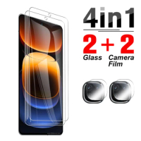 4in1 Anti-scratch Lens Screen Protector For vivo iQOO 12 2023 iQOO12 Clear protective glass 6.78 inches tempered glass V2307A