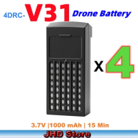 JHD 4DRC V31 Battery For Original 4DRC V31 Drone 3.7V 1000mAh Airplane Battery For 4D-V31 RC Aircraft Fighter Battery