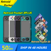 Retroid Pocket 3+ Retroid Pocket 2S Retroid Pocket 3Plus RP3+ RP3.5 RP2S Portable Handheld Game Console 4G+128GB Android 11 PS2
