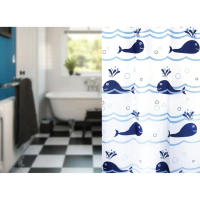 [พร้อมส่ง] WSP ผ้าม่านห้องน้ำเนื้อผ้าขนาด 180X180 cm.รุ่น SCP-3/A7217