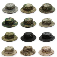 Airsoft Tactical Sniper Camouflage Boonie Hats Nepalese Cap Military Army Hat Men's Military Sunscreen Sombrero Hunting Camping
