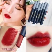 Hengfang moisturizing lipstick sexy red pumpkin colors in slim tube long lasting waterproof silky matte lipstick pen AM184