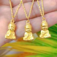 999 real gold buddha pendants 24k pure gold buddha charms fine gold jewelry accessorie