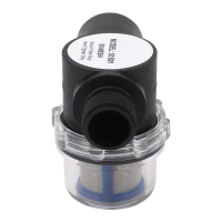 gootrades Water Pumps 1/2in-14 Inline Filter Plastic Black Water Strainer Female Thread 50 Mesh Scre