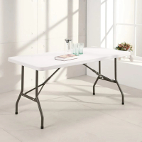 【品築家具】塑鋼折合A型桌 152X76(貨品僅能配送至一樓不定位及上樓)