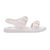 【Melissa】雙扣帶鉚釘造型涼鞋(白色)
