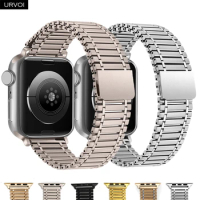 URVOI Band for Apple Watch Ultra 2 Series 9 8 7 6 Stainless steel magnet loop strap for iWatch 49mm stylish bracelet link chain
