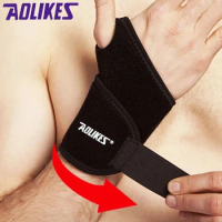 Aolikes 1Pcs Wrist Guard Band Brace Support Carpal Pain Wraps Bandage Black Blue Bandage Wrist Brace Support High Qualuity