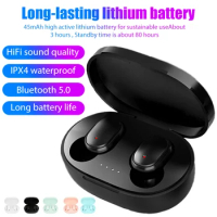 A6S TWS Bluetooth 5.0 Wireless Earphones, Headphone, Stereo Headset, Sports Earbuds, Microphone with Charging Box for Smartphone