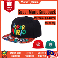 Super Mario Japan Nitendo Game Animation Cartoon Fashion Men Women Unisex Flat Brim Snapback Cap adj