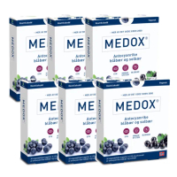 【Isbjorn挪威北極熊保健專家】Medox 莓達斯藍莓花青素膠囊六盒優惠組(六盒共180顆)