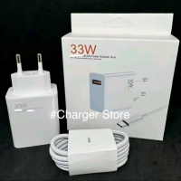 Charger Xiomi 33W 3A Fast Charging Turbo Fast Charger Type C - Micro USB Red Note 8 9 11 9C 9A mi11 