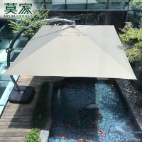 莫家戶外遮陽傘大型商業羅馬傘歐式大彎桿傘室外庭院太陽傘3.5米