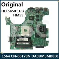 LSC Refurbished For DELL 1564 Laptop Motherboard HD 5450 1GB CN-06T28N 06T28N 6T28N DA0UM3MB8E0 HM55 Mainboard