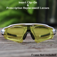 HDTAC Insert Clip-On Prescription Clip &amp; Custom Prescription Lenses for Oakley Radar EV Sunglasses