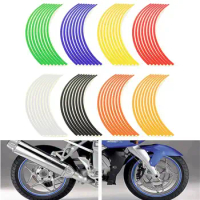 Dirt Bike PCX125 PCX150 PCX160 Wheel Sticker Reflective Decals Rim Tape Strip For Honda PCX 125 150 160 CBR600F CB400 Hornet 250