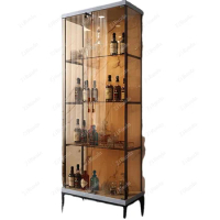 Glass refrigerator cabinet bracket, cellar, champagne, luxury Murphy bar counter, display glass cutlery, refrigerator furniture