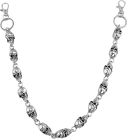 Ikacvb Wallet Chain Punk Heavy Skull Pants Chain For Men Cool Biker Chains Anti-Theft Wallet Chains 