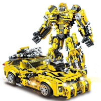 Mô Hình Khối Xây Dựng Robot Mecha, Bumblebee, Tương Thích Với Lego, Quà Tặng Trẻ Em, Đồ Chơi Optimus