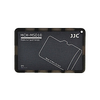 JJC名片型記憶卡盒Micro SD記憶卡儲存盒MCH-MSD10GR黑色記憶卡收納盒(可放10張Micro SD卡即TF/T-Flash卡)