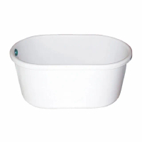 【海夫健康生活館】ITAI一太 浴缸系列 淨白簡約大空間 雙層獨立式浴缸(AF120)