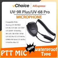 2/10PCS UV-9R Pro Speaker Baofeng UV68 Pro Max Plus Handheld Waterproof Microphone MIC BaoFeng UV-9G UV-XR GT-3WP Walkie Talkie