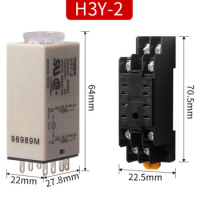 Power on Delay Time Relay H3Y-4 H3Y-2 Small 14-pin 8-pin DC12V24vAC220v Timer Switch 1S 3S 5S 30S 60