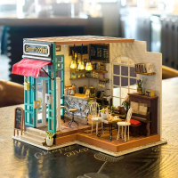 Mô hình DIY Doll House Robotime Simon's Coffee DG109 Miniature