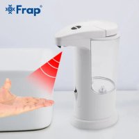 Frap White Automatic Soap Dispenser Plastic Soap Dispenser Detergent Liquid Soap Lotion Bottle Bathroom Accessories Y35018