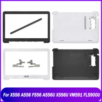 New Laptop For Asus X556 A556 F556 A556U X556U VM591 FL5900U LCD Front Bezel Hinges Hinge Cover Bottom Base Case Black White
