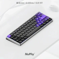 NuPhy Air60HE Mechanical Keyboard Gaming Single Mode Dwarf Magnetic Jade Mini Shaft for FPS Esports 